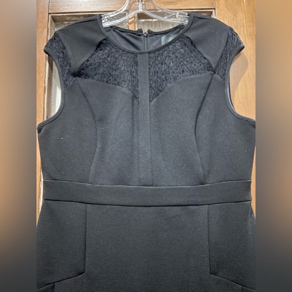 Adrianna Papell empire waist sheath dress with embroidered detail. Size 12. - Picture 2 of 7